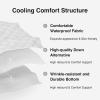 imageNovilla Queen Mattress Topper Extra Thick Pillow Top Mattress Pad with Down Alternative Breathable Mattress Cover with for 821quot Machine Washable Fitted Mattress Protector  GreenWhiteGreenwhite