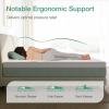 imageNovilla Queen Size Mattress 12 Inch Gel Memory Foam Mattress for Cool Night ampamp Pressure Relief Medium Plush Feel with Motion Isolating BlissGreen