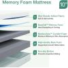 imageNovilla Queen Size Mattress 12 Inch Gel Memory Foam Mattress for Cool Night ampamp Pressure Relief Medium Plush Feel with Motion Isolating BlissGreen