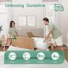 imageNovilla Queen Size Mattress 12 Inch Gel Memory Foam Mattress for Cool Night ampamp Pressure Relief Medium Plush Feel with Motion Isolating BlissGreen