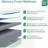 imageNovilla Queen Size Mattress 12 Inch Gel Memory Foam Mattress for Cool Night ampamp Pressure Relief Medium Plush Feel with Motion Isolating BlissGreen