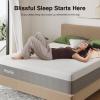 imageNovilla Queen Size Mattress 12 Inch Gel Memory Foam Mattress for Cool Night ampamp Pressure Relief Medium Plush Feel with Motion Isolating BlissGrey