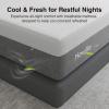 imageNovilla Queen Size Mattress 12 Inch Gel Memory Foam Mattress for Cool Night ampamp Pressure Relief Medium Plush Feel with Motion Isolating BlissGrey