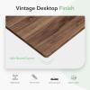 imageNovilla Side Table CShaped Slim End Table Small Side Snack Table for Living Room Bedroom Sofa Couch BlackWalnut