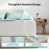 imageNovilla Summer Sleeping Pad Twin Size1 Cooling Mat1 PillowcaseSleeping Mat for 821quot MattressElastic BandageWashable ampamp Breathable Mattress Pad for Hot SleepersBlueBlue