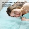 imageNovilla Summer Sleeping Pad Twin Size1 Cooling Mat1 PillowcaseSleeping Mat for 821quot MattressElastic BandageWashable ampamp Breathable Mattress Pad for Hot SleepersBlueBlue