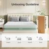 imageNovilla Twin Mattress 10 Inch Hybrid Pillow Top Twin Size Mattress in a Box with Gel Memory Foam ampamp Individually Wrapped Pocket Coils Innerspring for a Cozy ampamp Peaceful SleepWhite
