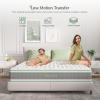 imageNovilla Twin Mattress 10 Inch Hybrid Pillow Top Twin Size Mattress in a Box with Gel Memory Foam ampamp Individually Wrapped Pocket Coils Innerspring for a Cozy ampamp Peaceful SleepWhite
