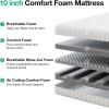 imageNovilla Twin Mattress 10 Inch Hybrid Pillow Top Twin Size Mattress in a Box with Gel Memory Foam ampamp Individually Wrapped Pocket Coils Innerspring for a Cozy ampamp Peaceful SleepWhite