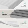 imageNovilla Twin Mattress 10 Inch Hybrid Pillow Top Twin Size Mattress in a Box with Gel Memory Foam ampamp Individually Wrapped Pocket Coils Innerspring for a Cozy ampamp Peaceful SleepWhite