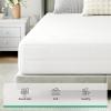 imageNovilla Twin Mattress 10 Inch Hybrid Pillow Top Twin Size Mattress in a Box with Gel Memory Foam ampamp Individually Wrapped Pocket Coils Innerspring for a Cozy ampamp Peaceful SleepWhite