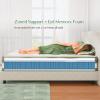 imageNovilla Twin Mattress 10 Inch Hybrid Pillow Top Twin Size Mattress in a Box with Gel Memory Foam ampamp Individually Wrapped Pocket Coils Innerspring for a Cozy ampamp Peaceful SleepWhite