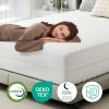imageNovilla Twin Mattress 10 Inch Hybrid Pillow Top Twin Size Mattress in a Box with Gel Memory Foam ampamp Individually Wrapped Pocket Coils Innerspring for a Cozy ampamp Peaceful SleepWhite