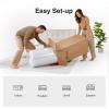 imageNovilla Twin Mattress 10 Inch Hybrid Pillow Top Twin Size Mattress in a Box with Gel Memory Foam ampamp Individually Wrapped Pocket Coils Innerspring for a Cozy ampamp Peaceful SleepWhite