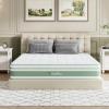 imageNovilla Twin Mattress 10 Inch Hybrid Pillow Top Twin Size Mattress in a Box with Gel Memory Foam ampamp Individually Wrapped Pocket Coils Innerspring for a Cozy ampamp Peaceful SleepWhite
