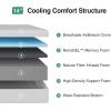 imageNovilla Twin Mattress 6 Inch Twin Bed Mattress for Kids Gel Memory Foam Mattresses for Cooling Night Sleep ampamp Pressure Relief CertiPURUS CertifiedQueen US Standard