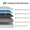 imageNovilla Twin Mattress 6 Inch Twin Bed Mattress for Kids Gel Memory Foam Mattresses for Cooling Night Sleep ampamp Pressure Relief CertiPURUS CertifiedQueen US Standard