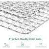 imageNovilla Twin Mattress 8 Inch Twin Size Mattresses in a Box with Smarts Coil for Pressure Relief Medium Plush Foam and Spring Hybrid Colchones with CertiPURUS Certified for Kid for KidssTwin