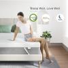 imageNovilla Twin Memory Foam Mattress Topper with Detachable Cool Cover 2in1 Breathable Mattress Protector for 821quot Washable AllSeason Support ampamp Comfort Pad for Dorm Guest Room RV TravelTopper and Cover