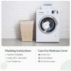 imageNovilla Twin Memory Foam Mattress Topper with Detachable Cool Cover 2in1 Breathable Mattress Protector for 821quot Washable AllSeason Support ampamp Comfort Pad for Dorm Guest Room RV TravelWhite
