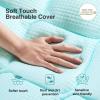 imageNovilla Twin Memory Foam Mattress Topper with Detachable Cool Cover 2in1 Breathable Mattress Protector for 821quot Washable AllSeason Support ampamp Comfort Pad for Dorm Guest Room RV TravelBlue