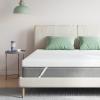 imageNovilla Twin Memory Foam Mattress Topper with Detachable Cool Cover 2in1 Breathable Mattress Protector for 821quot Washable AllSeason Support ampamp Comfort Pad for Dorm Guest Room RV TravelGreen