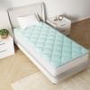 imageNovilla Twin Memory Foam Mattress Topper with Detachable Cool Cover 2in1 Breathable Mattress Protector for 821quot Washable AllSeason Support ampamp Comfort Pad for Dorm Guest Room RV TravelBlue