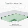 imageNovilla Twin Memory Foam Mattress Topper with Detachable Cool Cover 2in1 Breathable Mattress Protector for 821quot Washable AllSeason Support ampamp Comfort Pad for Dorm Guest Room RV TravelTopper and Cover