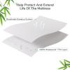 imageNovilla Twin Memory Foam Mattress Topper with Detachable Cool Cover 2in1 Breathable Mattress Protector for 821quot Washable AllSeason Support ampamp Comfort Pad for Dorm Guest Room RV TravelWhite