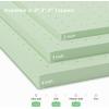 imageNovilla Twin Memory Foam Mattress Topper with Detachable Cool Cover 2in1 Breathable Mattress Protector for 821quot Washable AllSeason Support ampamp Comfort Pad for Dorm Guest Room RV TravelGreen