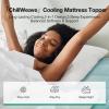 imageNovilla Twin Memory Foam Mattress Topper with Detachable Cool Cover 2in1 Breathable Mattress Protector for 821quot Washable AllSeason Support ampamp Comfort Pad for Dorm Guest Room RV TravelBlue