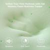 imageNovilla Twin Memory Foam Mattress Topper with Detachable Cool Cover 2in1 Breathable Mattress Protector for 821quot Washable AllSeason Support ampamp Comfort Pad for Dorm Guest Room RV TravelGreen