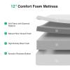 imageNovilla Twin Size Mattress 10 Inch Twin Memory Foam Mattress with Breathable Comfort ampamp HighDensity Support Foam for Pressure Relief ampamp Contouring Support Mattresses in a BoxKing US Standard