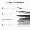 imageNovilla Twin Size Mattress 10 Inch Twin Memory Foam Mattress with Breathable Comfort ampamp HighDensity Support Foam for Pressure Relief ampamp Contouring Support Mattresses in a BoxTwin