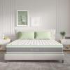 imageNovilla Full Mattress 12 Inch Hybrid Mattress in a Box Innerspring Mattresses with Gel Memory Foam for a Cool Sleep Pressure Relief Medium Firm with Pillow Top GrooveWhitegreygreen