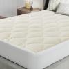 imageNovilla King Mattress Topper  CloudLike Softness Mattress Pad with Plush Flannel Electric Blanket Alternative for Cold Sleepers Deep Pocket 821 Inch Machine WashableWhite