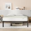 imageNovilla Queen Bed Frame Without Headboard Metal Platform Bed Frame Heavy Duty Wood Slat Support No Box Spring Needed Easy Assembly Dark Black