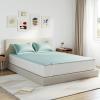 imageNovilla Summer Sleeping Pad Twin Size1 Cooling Mat1 PillowcaseSleeping Mat for 821quot MattressElastic BandageWashable ampamp Breathable Mattress Pad for Hot SleepersBlueBlue