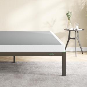imageNovilla Box Spring for Queen Bed 4Inch Metal Queen Box Spring Supports for All Types of MattressExtraStrong Support ampamp NonSlip No Noise Easy AssemblyFull