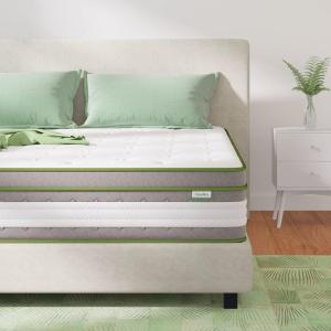 imageNovilla King Mattress 12 Inch Hybrid Pillow Top King Size Mattress in a Box with Gel Memory Foam ampamp Individually Wrapped Pocket Coils Innerspring for a Cozy ampamp Peaceful Sleep