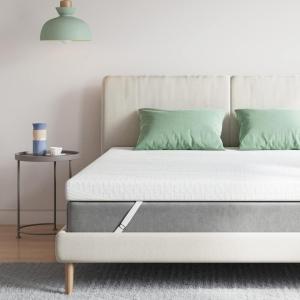 imageNovilla Twin Memory Foam Mattress Topper with Detachable Cool Cover 2in1 Breathable Mattress Protector for 821quot Washable AllSeason Support ampamp Comfort Pad for Dorm Guest Room RV TravelTopper and Cover