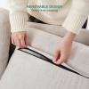 imageNovilla 57quot Linen Loveseat  Small Sofa w 2 Bolster Pillows for Apartment Easy Assembly Beige