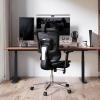 imageNovilla Ergonomic Office Chair  Adjustable Headrest ampamp Lumbar Support 3D Armrest Retractable Footrest Mesh High Back Gaming Chair in GreyBlack