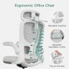 imageNovilla Ergonomic Office Chair High Back Gaming Chair with Thick Molded Foam Cushion Adjustable Lumbar Support Swivel Computer Gaming Desk Chair with Adjustable Headrest and Flipup Armrests GreyGrey