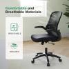 imageNovilla Ergonomic Office Chair High Back Gaming Chair with Thick Molded Foam Cushion Adjustable Lumbar Support Swivel Computer Gaming Desk Chair with Adjustable Headrest and Flipup Armrests GreyBlack
