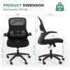 imageNovilla Ergonomic Office Chair High Back Gaming Chair with Thick Molded Foam Cushion Adjustable Lumbar Support Swivel Computer Gaming Desk Chair with Adjustable Headrest and Flipup Armrests GreyBlack
