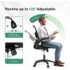 imageNovilla Ergonomic Office Chair High Back Gaming Chair with Thick Molded Foam Cushion Adjustable Lumbar Support Swivel Computer Gaming Desk Chair with Adjustable Headrest and Flipup Armrests GreyBlack