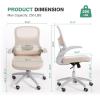 imageNovilla Ergonomic Office Chair High Back Gaming Chair with Thick Molded Foam Cushion Adjustable Lumbar Support Swivel Computer Gaming Desk Chair with Adjustable Headrest and Flipup Armrests GreyGrey