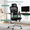 imageNovilla Ergonomic Office Chair High Back Mesh Gaming Chair with Adjustable Lumbar Support Swivel Big and Tall Office Chair with Adjustable 2D Headrest and 3D Armrests Black