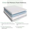 imageNovilla Full Size Mattress 12 Inch Gel Memory Foam Mattress Full Mattress in a Box for Back Pain Relief Medium Firm Mattress with Edge Support ampamp Motion Isolation AtaraxiaWhite
